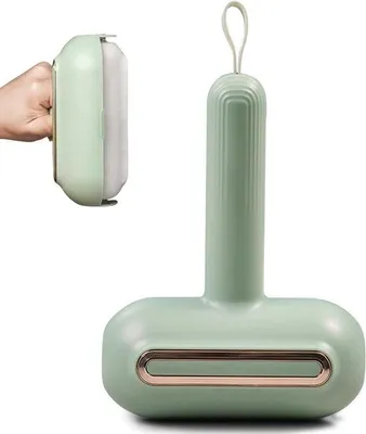 Productafbeelding van Herbruikbare pluisroller - Wasbaar - 14 cm - Duurzaam - Geschikt voor kleding, dierenharen, stof en haren