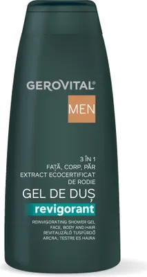 Produktbild von Gerovital Belebendes Duschgel 3 in 1 Gerovital Men 400 ML