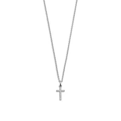 Produktbild von Xenox XS3522K Kette mit Anhänger Modern Classic Kreuz Zirkonia Sterling-Silber