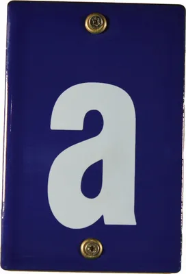 Produktbild von Hausnummernschild a Emaille Hausnummer Schild 12x8 cm Haus Nummer Zahl Ziffer Metallschild