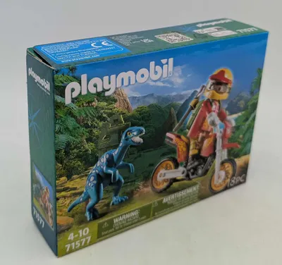 Produktbild von PLAYMOBIL®  71577 Motocross Bike mit Raptor