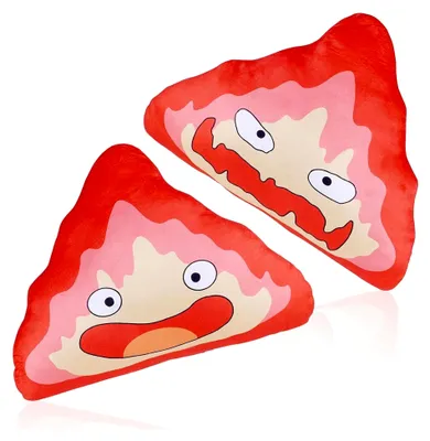 Produktbild von Calcifer Kissen für Anime-Liebhaber | Dekokissen Feuerdämon | 44x32cm