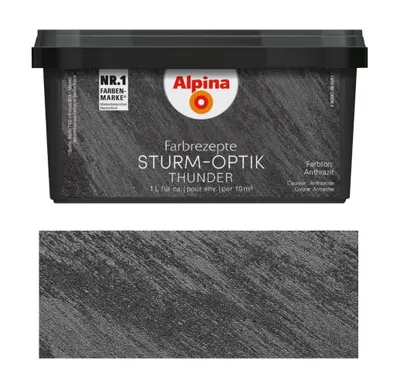 Produktbild von Alpina Farbrezepte STURM-OPTIK Anthrazit 1 Liter