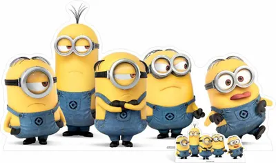Produktbild von Ich Einfach unverbesserlich Pappaufsteller (Stand Up) - Minion Gruppe (92 cm)