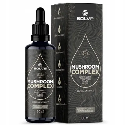 Produktbild von SolveLabs Mushroom Complex (4 Pilze) Tropfen 60 ml