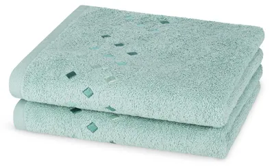 Produktbild von Ross Walk-Frottier Handtücher Stoneline Handtuch 50x100 cm jade