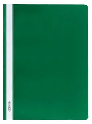 Zdjęcie produktu dla Teczki z okienkiem PP A4, zielone, opakowanie zawierające 10 sztuk