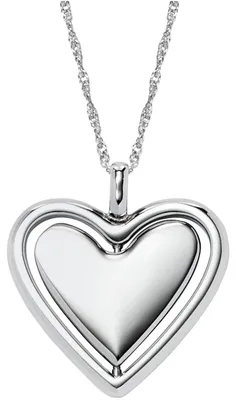 Produktbild von Fossil Halskette mit Anhänger Damen Herz Edelstahl JF04836040