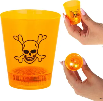 Obrázok produktu pre Tg66287 Halloween Sklenená Lebka Tekvica Led Svietiace