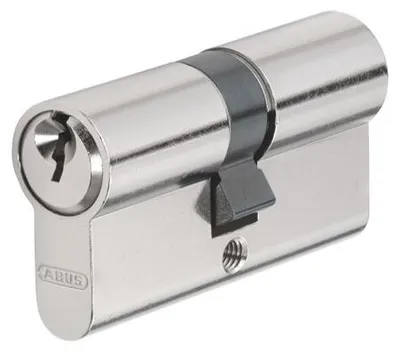 Produktbild von Abus E45N Zylinder 25/25 mm, Nickel, 3 Schlüsse, Klasse A