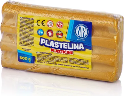Image de Astra Plasticine 500g or métallique