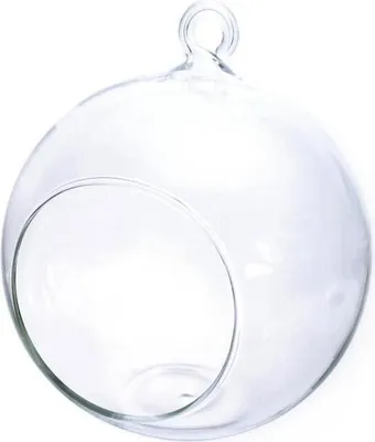 Obrázok produktu pre Otvorená sklenená guľa 8 cm