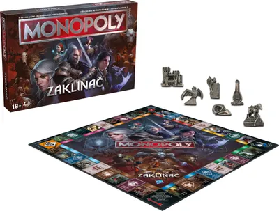Produktbild von MONOPOLY Der Hexer The Witcher CZ, Brettspiel ab 18 Jahren