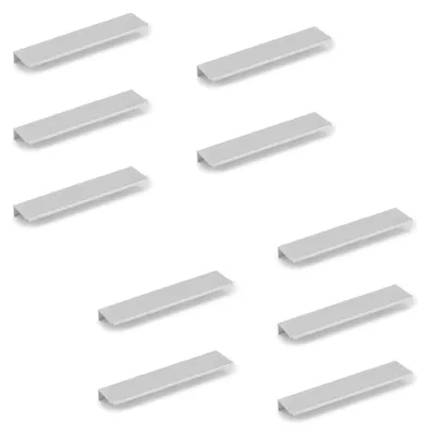 Produktbild von Emuca Lot von 10 Möbelgriffe Picanya, L198mm, 128mm Achsenabstand, Aluminium, matt eloxiert
