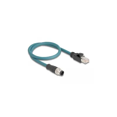 Produktbild von DELOCK M12 Adapterkabel A-kodiert 8 Pin ST zu RJ45,ST 50 cm