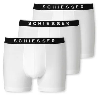Produktbild von SCHIESSER 173983-100-008, Slips, Brief, Erwachsener, Männlich, Weiß, Einfarbig