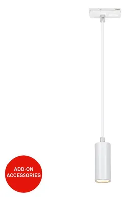 Zdjęcie produktu dla System szynowy Briloner, ściemnialny, z możliwością łączenia, akcesoria, biały, Ø4 x 10 cm