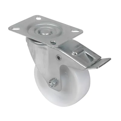 Obrázek produktu pro Walteco Transportní kolečko, otočné s brzdou, průměr  100mm, nylon