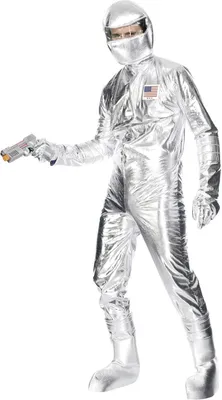 Produktbild von Smiffys - Kostüm Set für Herren/Damen Uni SM1085 (L) (Silber)