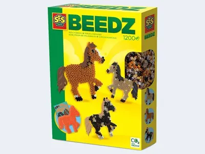 Produktbild von SES Bügelperlen Pferd 1200 Perlen Geschenkset