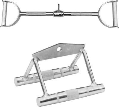 Produktbild von Sporttrend 24 - Seilzug Set Parallelgriff breit + Latzugstange mit Hufgriff