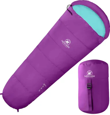 Produktbild von NORDBÄR® Kinder-Schlafsack 3-Jahreszeiten lila