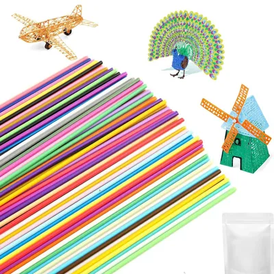 3D-Pen-Filament 300 Stück, 2,5 mm, 30 Farben, PCL