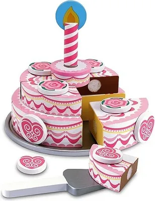 Image de Gâteau d'anniversaire 3 niveaux WOOD 14.069