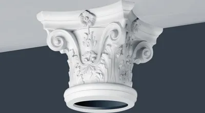 Immagine prodotto di Orac Decor K1122 Capitello in stucco Luxxus Capitello a colonna Materiale di alta qualità in schiuma dura Leggero Stabile
