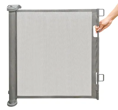 Imagen del producto de Reja de seguridad, extensible, para uso en interiores y exteriores, color gris, 86 150 cm