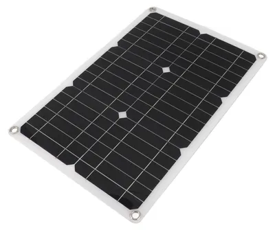 Obrázek produktu pro 18 V, 20 W, přenosný solární panel, polopružný monokrystalický, vodotěsný solární nabíjecí panel pro vozidla, obytné vozy a jachty