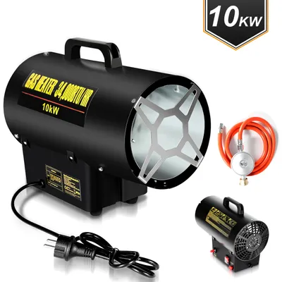 Produktbild von TolleTour Gasheizgebläse Gasheizer Heizgerät Gasstrahler Gas Heizgebläse manuelle Zündung Gaskanone 10000W für 150㎡ Werkstätten, Straßenbrücken, Eisenbahnflughäfen Maschinenwartung