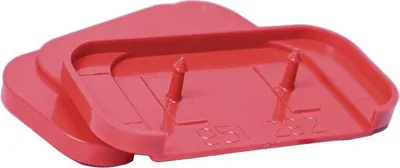 Produktbild von Ersatzoberplatte Typ K Ersatzteil fr Haube Typ K 1 Macrolon-Kunststoff rot