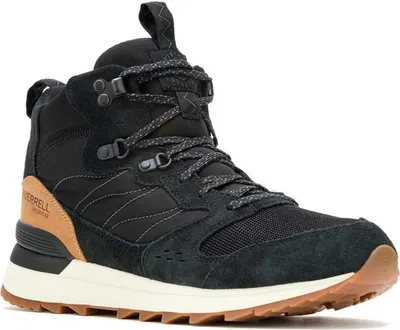 A single black hiking boot is shown against a white background.