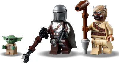 Produktbild von LEGO 75299 Star Wars: The Mandalorian Ärger auf Tatooine Bauset mit Baby Yoda das Kind Figur, Staffel 2, Spielset