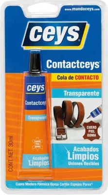 Imagen del producto de Adhesivo Ceys KONTAKTCEYS, transparente, tubo, 30 ml