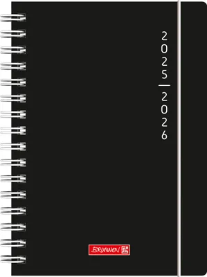 Image de Calendrier scolaire 25/26 "Plain Black" | A5 plastique