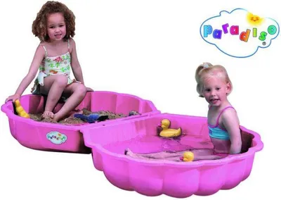 Produktbild von sandkasten mit Deckel Schelp 87 x 78 x 18 cm rosa