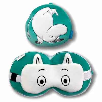 Zdjęcie produktu dla Puckator - Premium Mumin Poduszka Podróżna z Maską na Oczy Relaxeazzz
