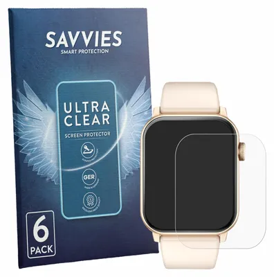 Produktbild von 6x Für Tisoutec TG09 1.85" Schutzfolie Savvies Displayschutz Display Schutz Folie Klar Transparent