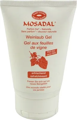 Produktbild von Mosadal Weinlaub Gel 100ml PEG und Parfümfrei gegen müde Beine