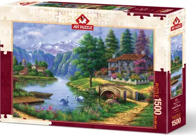 Immagine prodotto di ART PUZZLE Puzzle villaggio sul lago 1500 pezzi