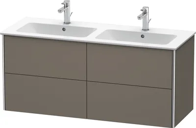 Produktbild von Waschtischunterbau XSQUARE 560x1280x478mm flannel grey seidenmatt flannel grey seidenmatt