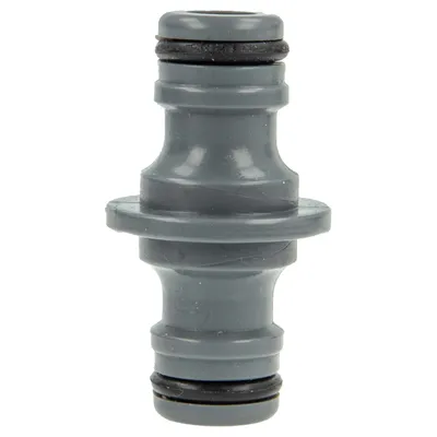 Produktbild von Hydro-Fit Doppel-Schlauchkupplung Schlauchverbinder PVC-U Grau