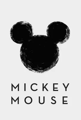 Produktbild von Disney Poster Micky Maus Grau und Schwarz - 610124 - 50 x 70 cm