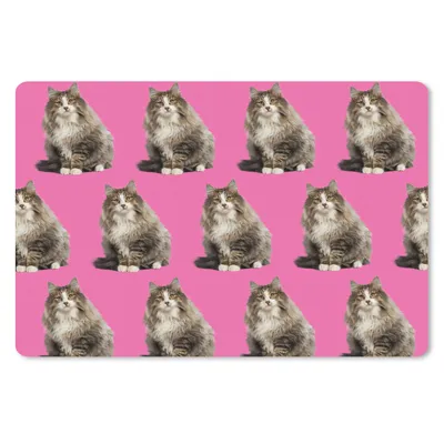 Produktbild von MuchoWow® Mauspad Mousepad Tier - Muster - Rosa 27x18 cm - Mousepads - Maus Mat - Pad - Mausunterlage - Büroartikel - Desk Matten