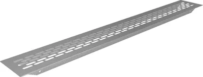 Produktbild von Stegblech 60x484mm Aluminiumgitter Heizungsabdeckung Lüftungsgitter Belüftungsgitter Edelstahl-Optik