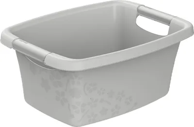 Produktbild von Rotho Wäschewanne Flowers 12 L kühles grau