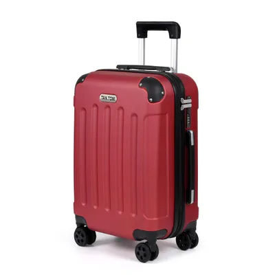 Produktbild von Hartschalen-Trolley Hartschalen-Koffer Trolley Rollkoffer Reisekoffer Handgepäck 4 Rollen, Trolley Rollkoffer Reisekoffer, Zahlenschloss (Rot)