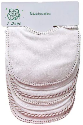 Produktbild von Kleidungsschutzband für Babys, 7 Stück, 100% Baumwolle, weiss, doppelter Schutz, absorbierend
